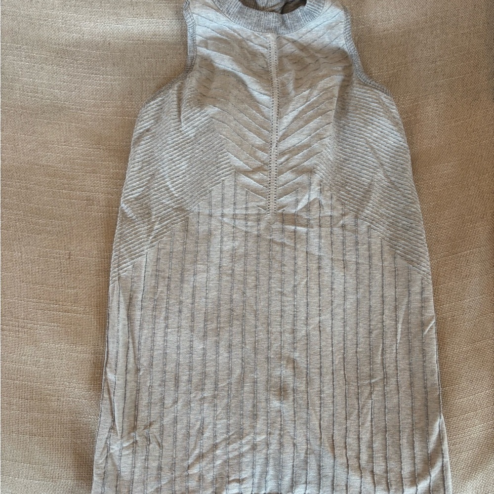 Athleta Light Gray Knit Top